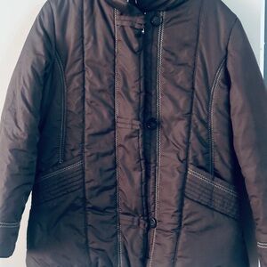 Jessica Dark Brown Quilted Jacket